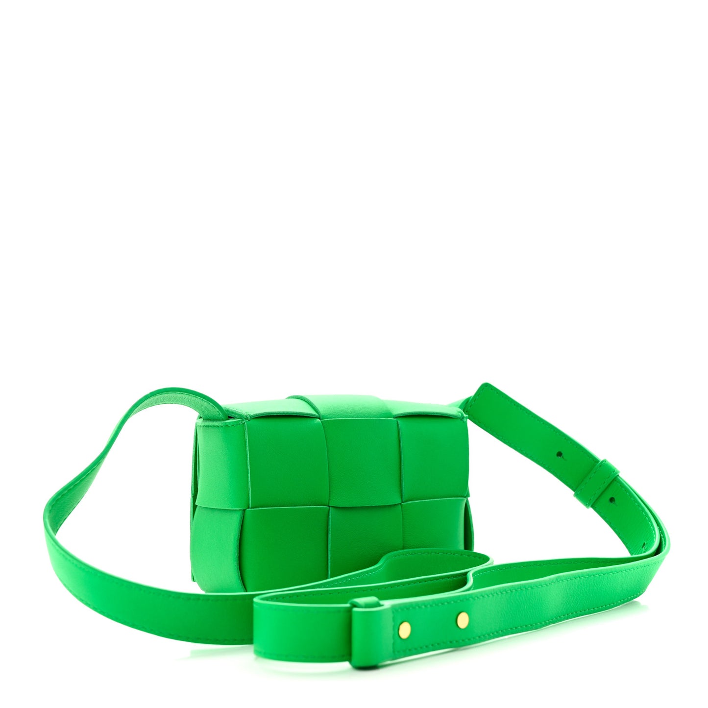 Lambskin Maxi Intrecciato Extra Mini Cassette Crossbody Bag Parakeet