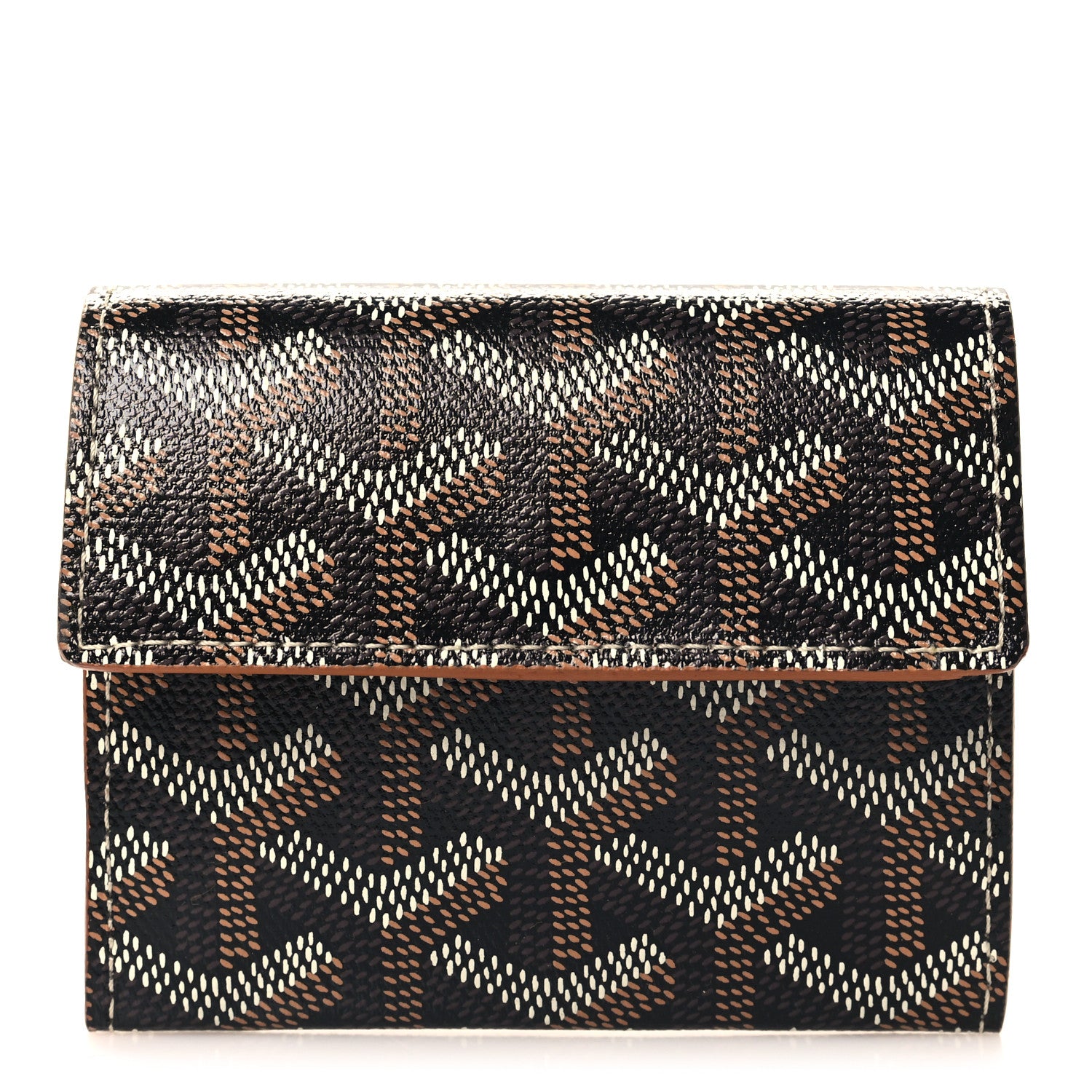Goyard Goyardine Marigny Coin Purse Wallet Black Gold 1 of 7