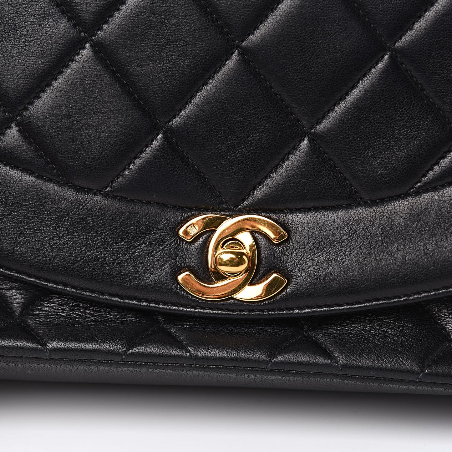 Lambskin Quilted Small Single Flap Bag Black