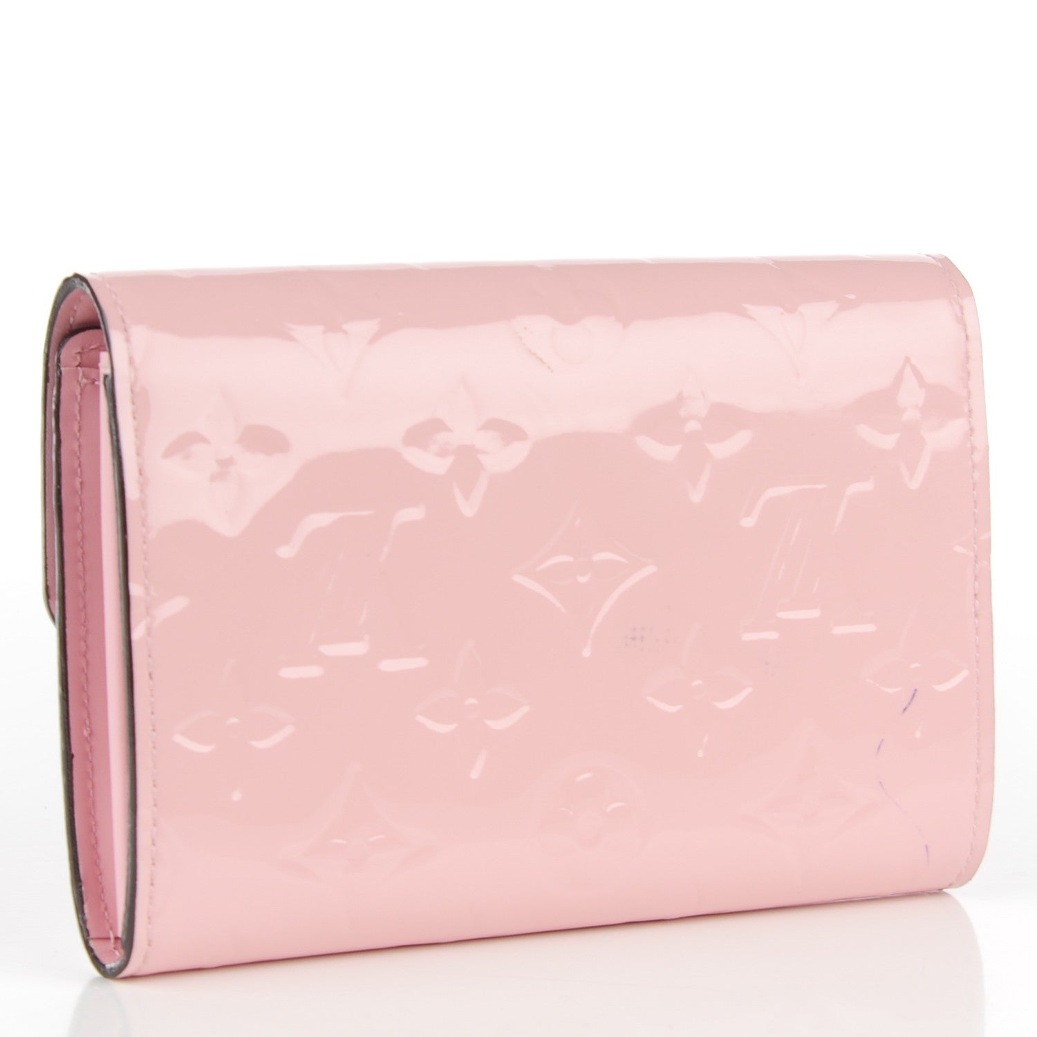 Louis Vuitton Vernis Sarah Compact Wallet Rose Ballerine 3 of 8