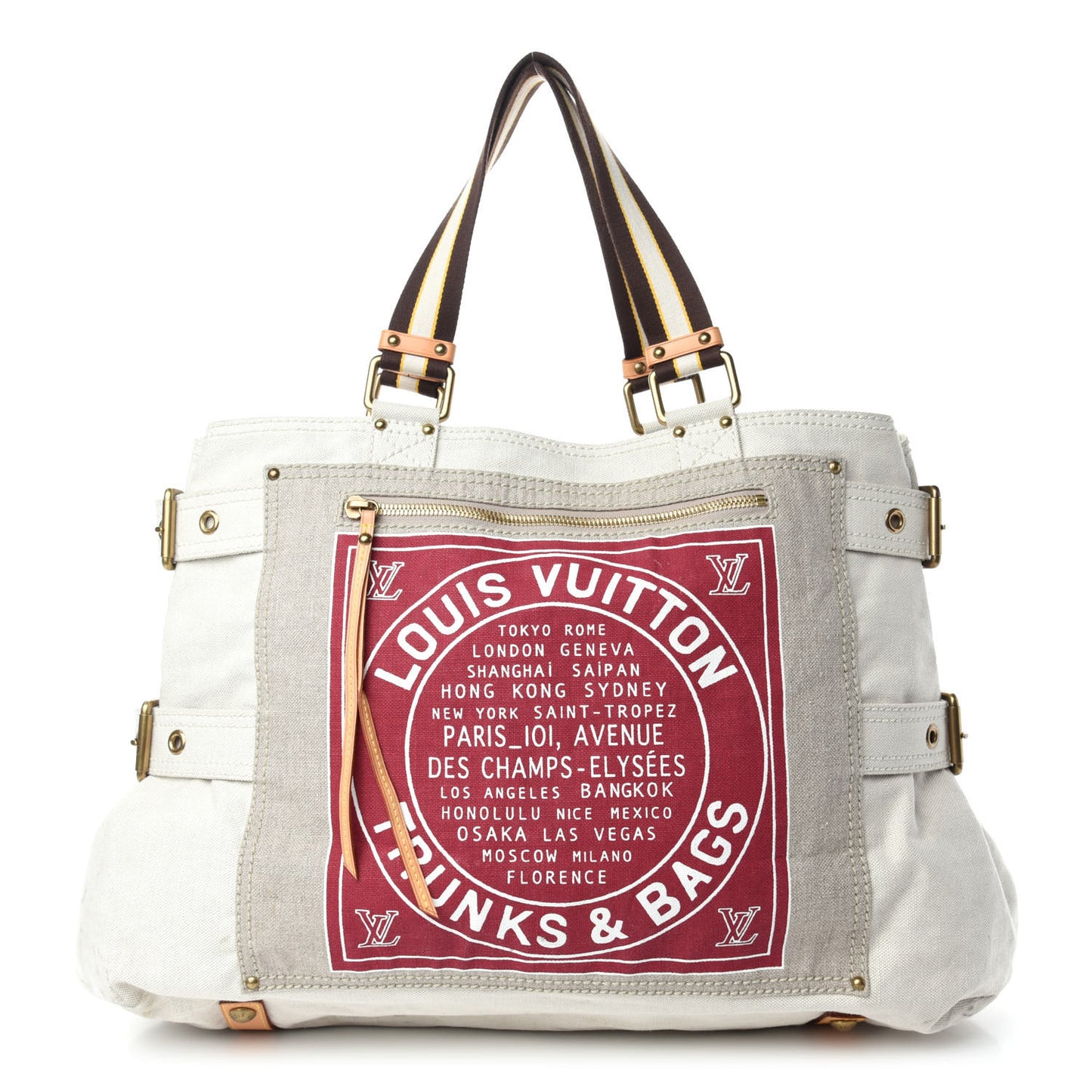 Toile Globe Shopper Cabas GM Red