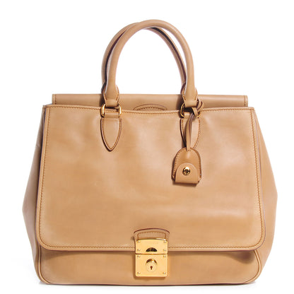 Miu Miu Vitello Satchel Sabbia 1 of 9