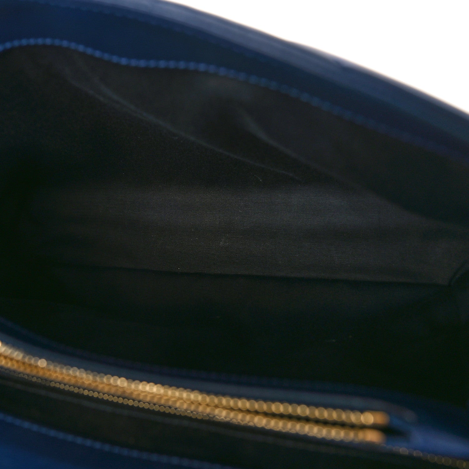 Saint Laurent Calfskin Y Quilted Monogram Medium Loulou Chain Satchel Deep Marine 5 of 13