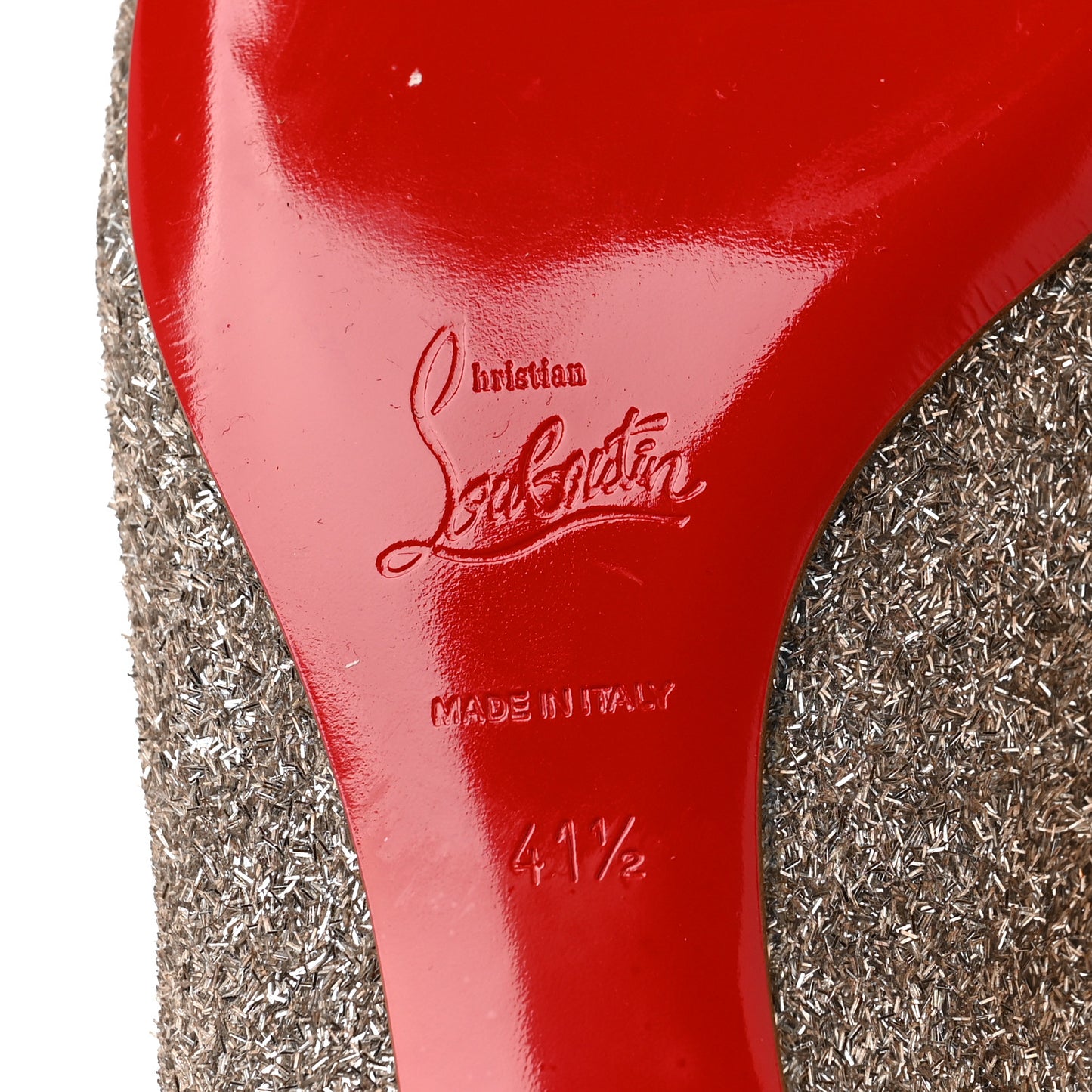 Glitter La Massine Flat 41.5 Perle