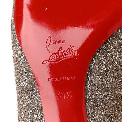Christian Louboutin Glitter La Massine Flat 41.5 Perle 6 of 8