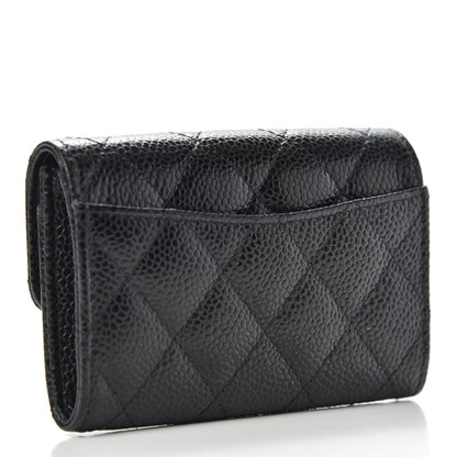 Chanel Caviar Quilted Flap Card Holder Black 3 of 7