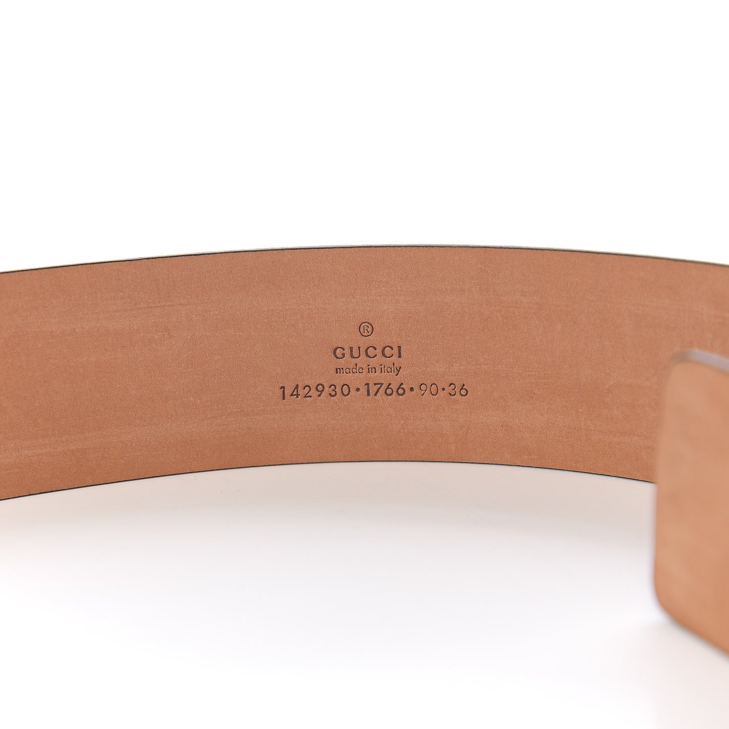 GG Supreme Monogram Selleria Interlocking G 40mm Belt 90 36 Beige Ebony Cuir