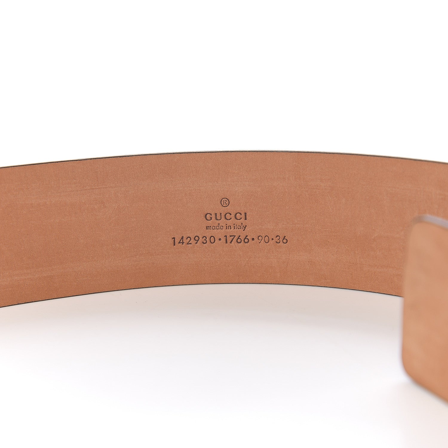Gucci GG Supreme Monogram Selleria Interlocking G 40mm Belt 90 36 Beige Ebony Cuir 4 of 5