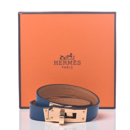 Hermes Swift Kelly Double Tour Bracelet T1 Deep Bleu 5 of 5
