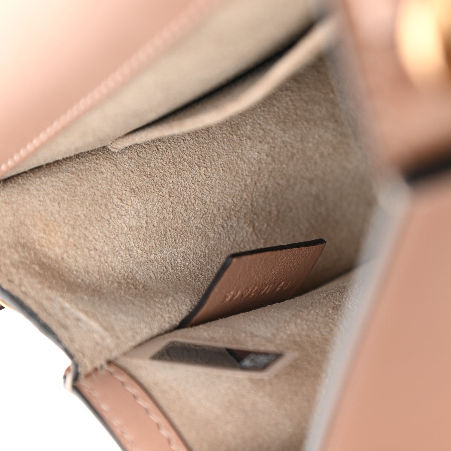 Chloe Calfskin Suede Medium Nile Bracelet Bag Biscotti Beige 7 of 11
