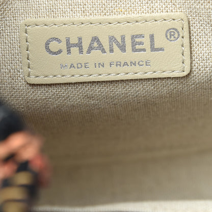 Chanel Tweed Calfskin Quilted Small Gabrielle Bucket Black Brown Orange 8 of 15