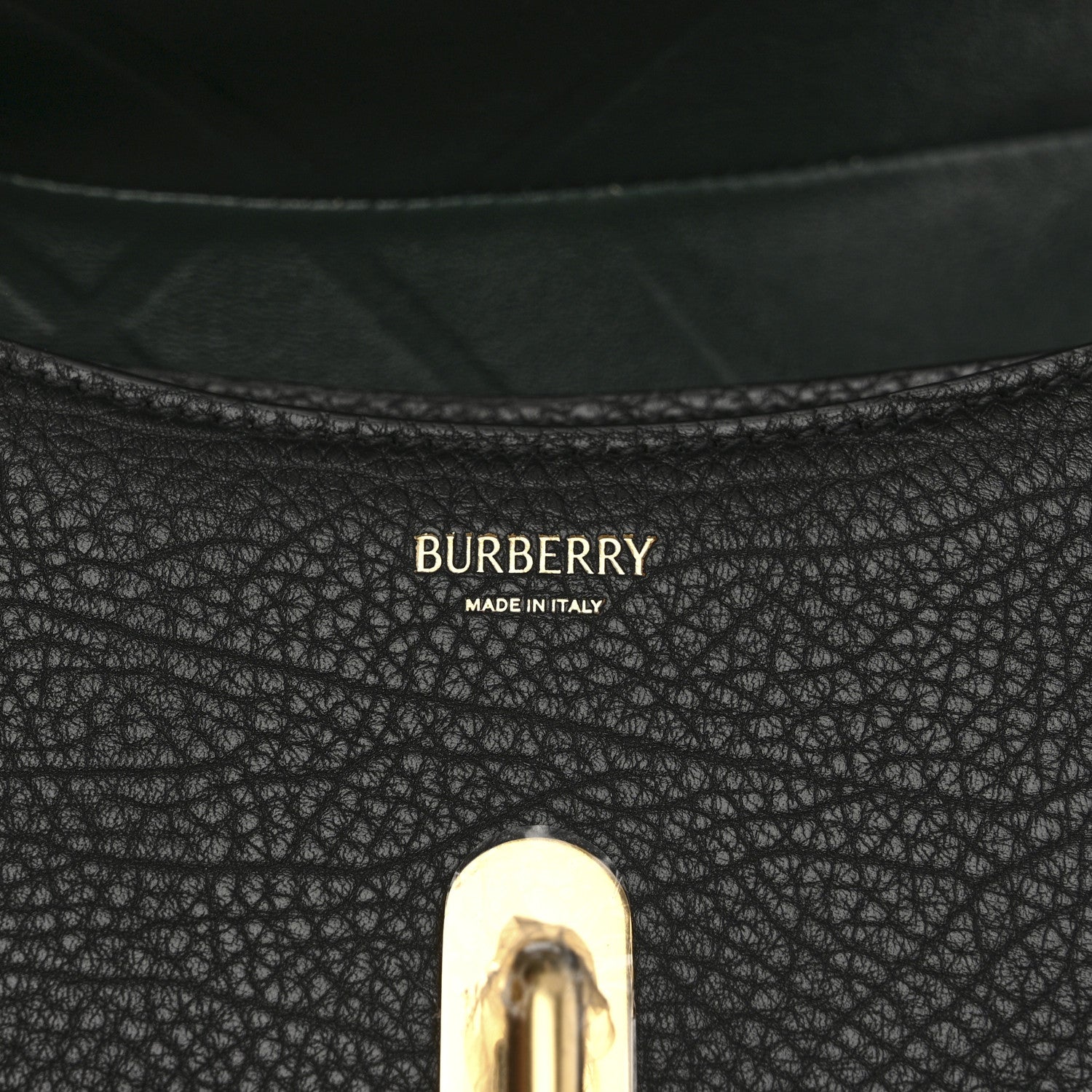 Burberry Calfskin Small Rocking Horse Crossbody Black 7 of 10