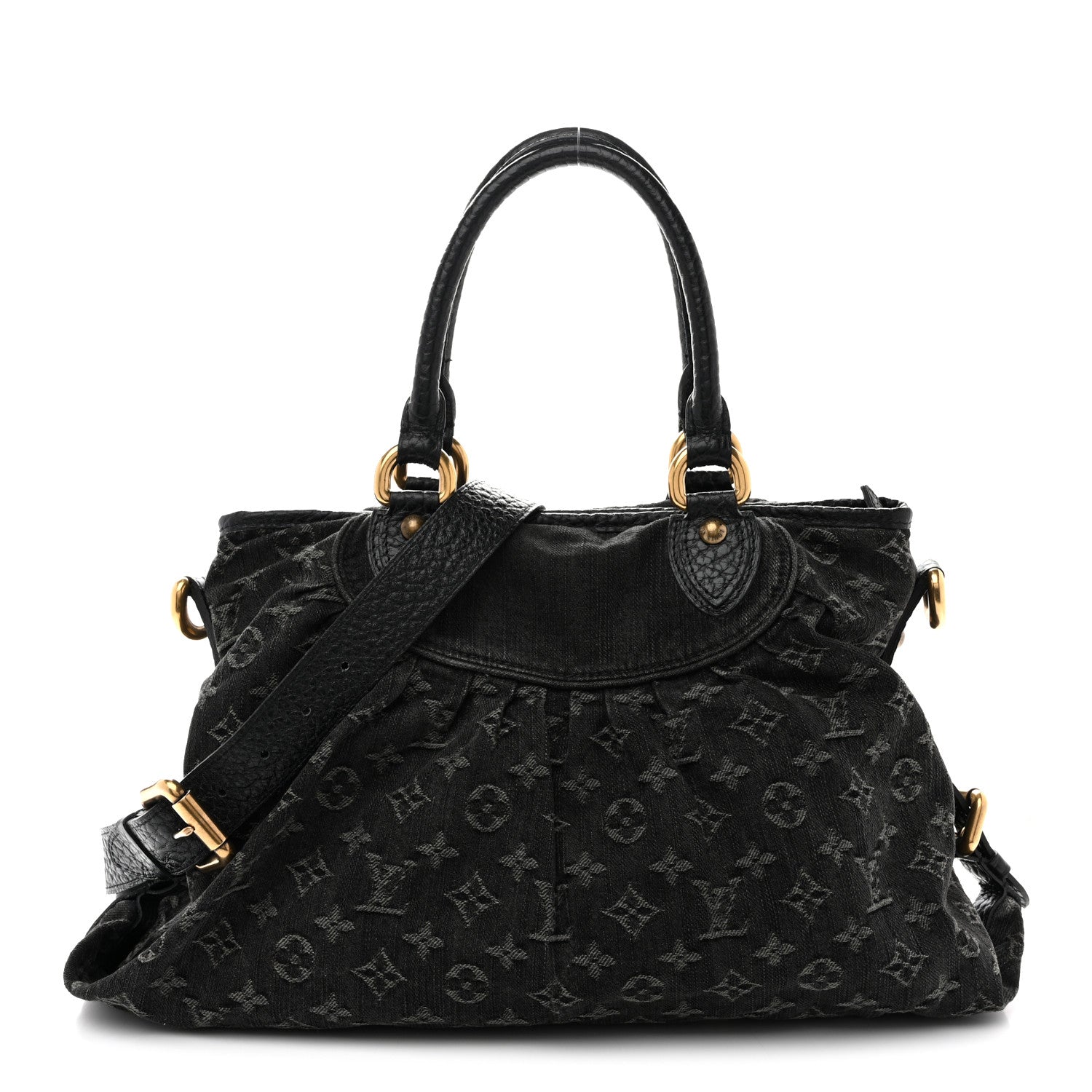Louis Vuitton Denim Neo Cabby MM Black 1 of 14