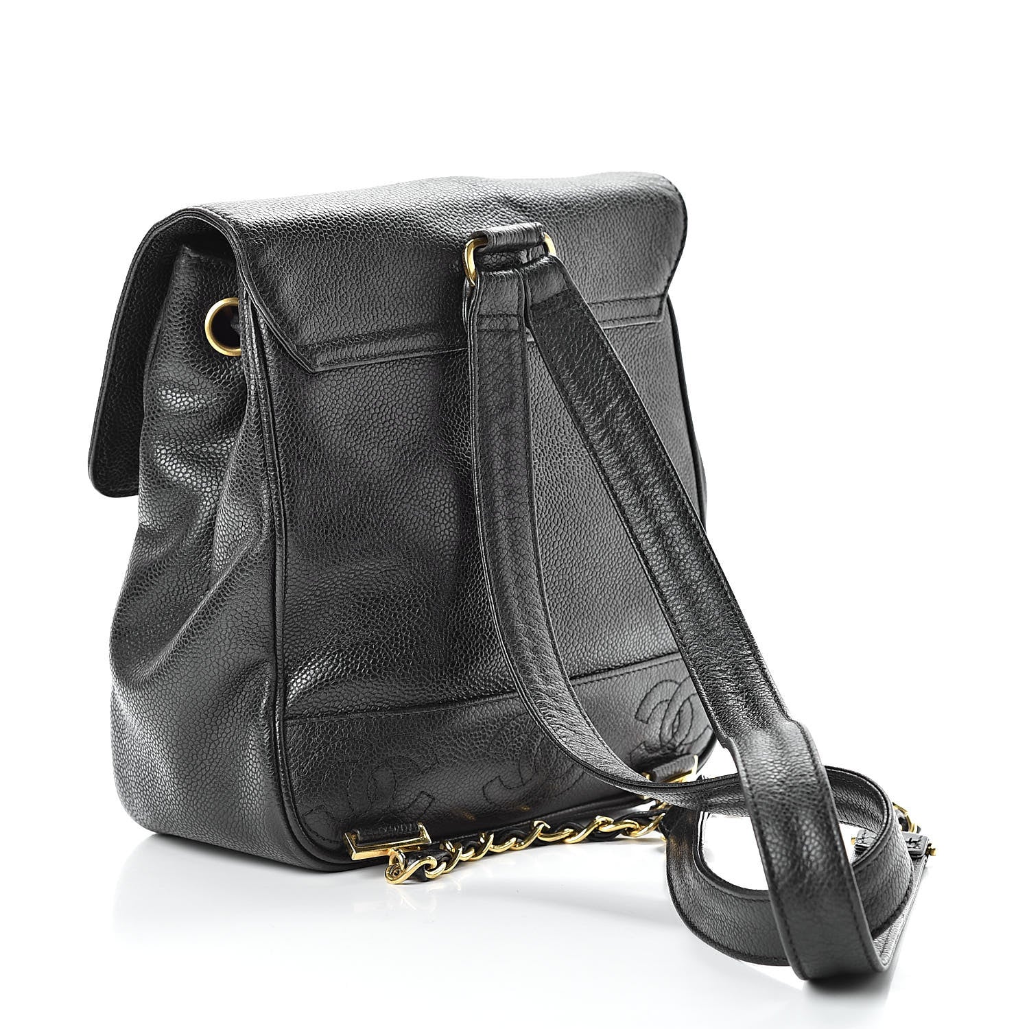 Chanel Caviar CC Backpack Black 3 of 10