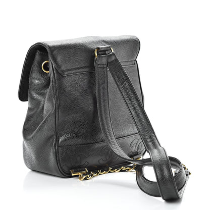 Chanel Caviar CC Backpack Black 3 of 10