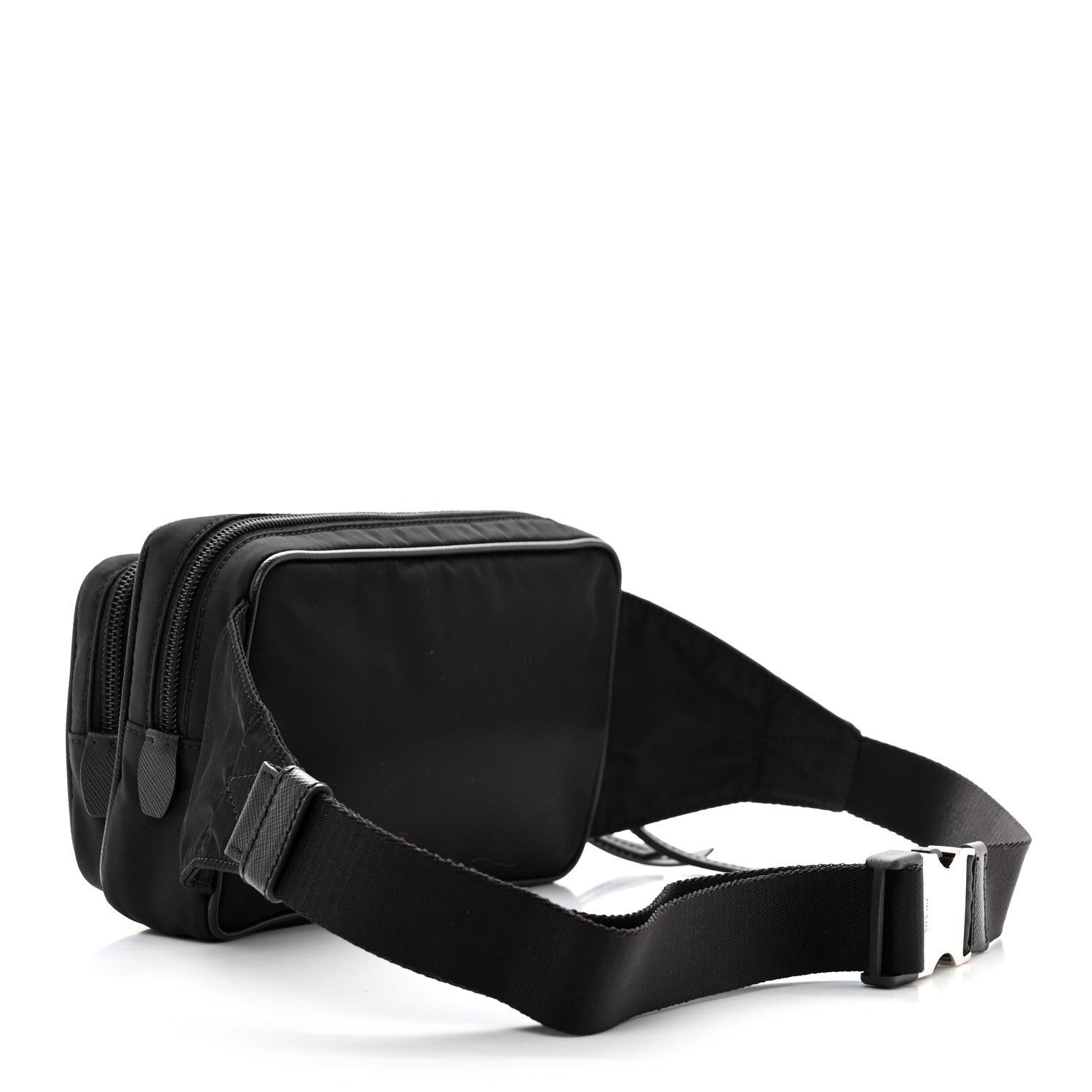 Prada Re-Nylon Saffiano Belt Bag L Black 2 of 11