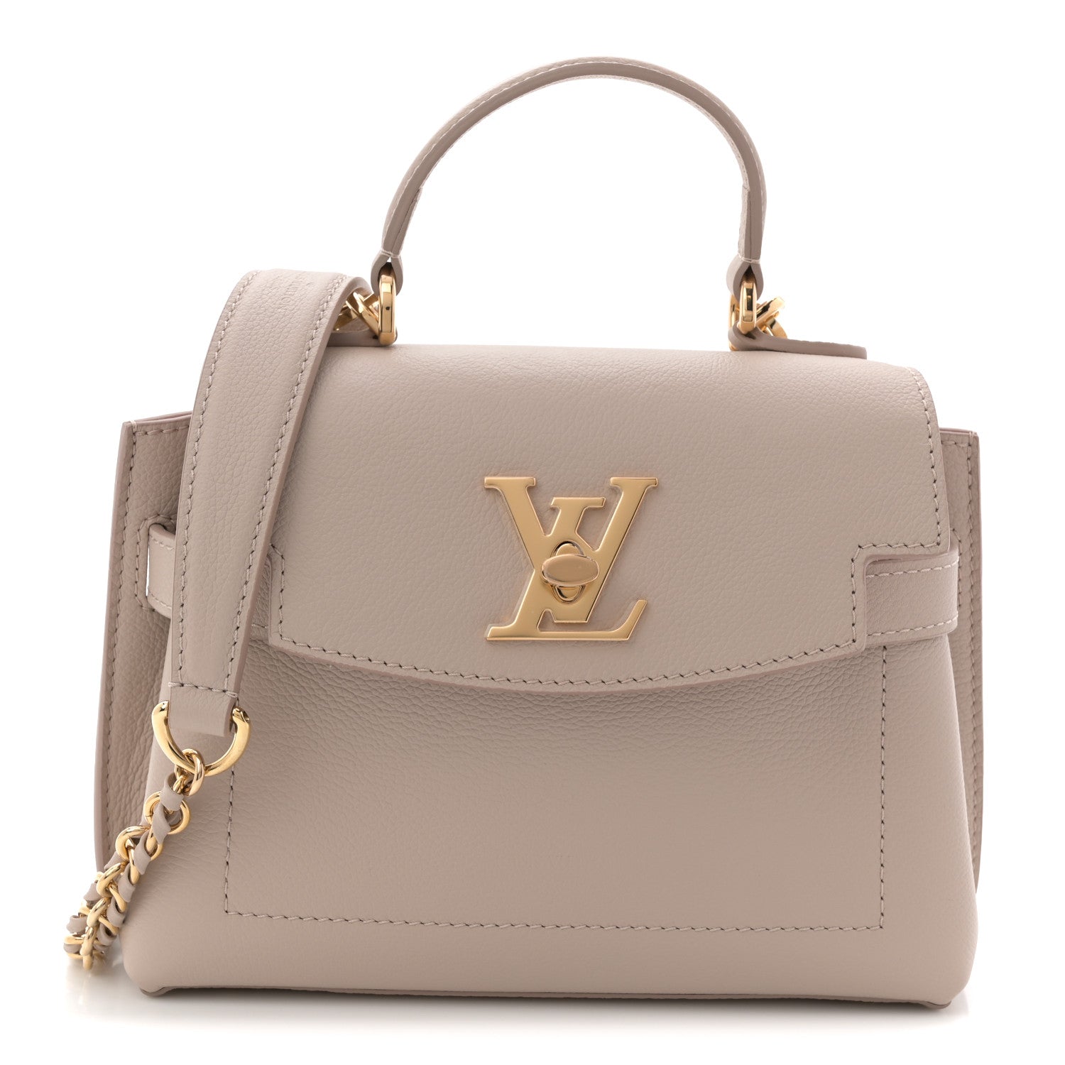Louis Vuitton Soft Calfskin Mini Lockme Ever Greige 1 of 10