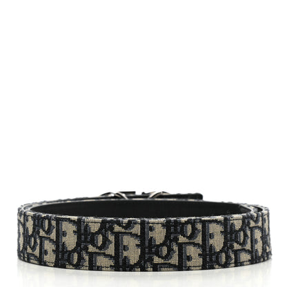 Christian Dior Oblique 35mm Belt 95 Blue Multi 2 of 5