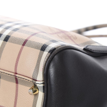Burberry Haymarket Check Small Canterbury Tote Chocolate 10 of 19