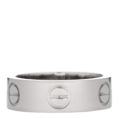 Cartier 18K White Gold 5.5mm LOVE Ring 48 4.5 3 of 4