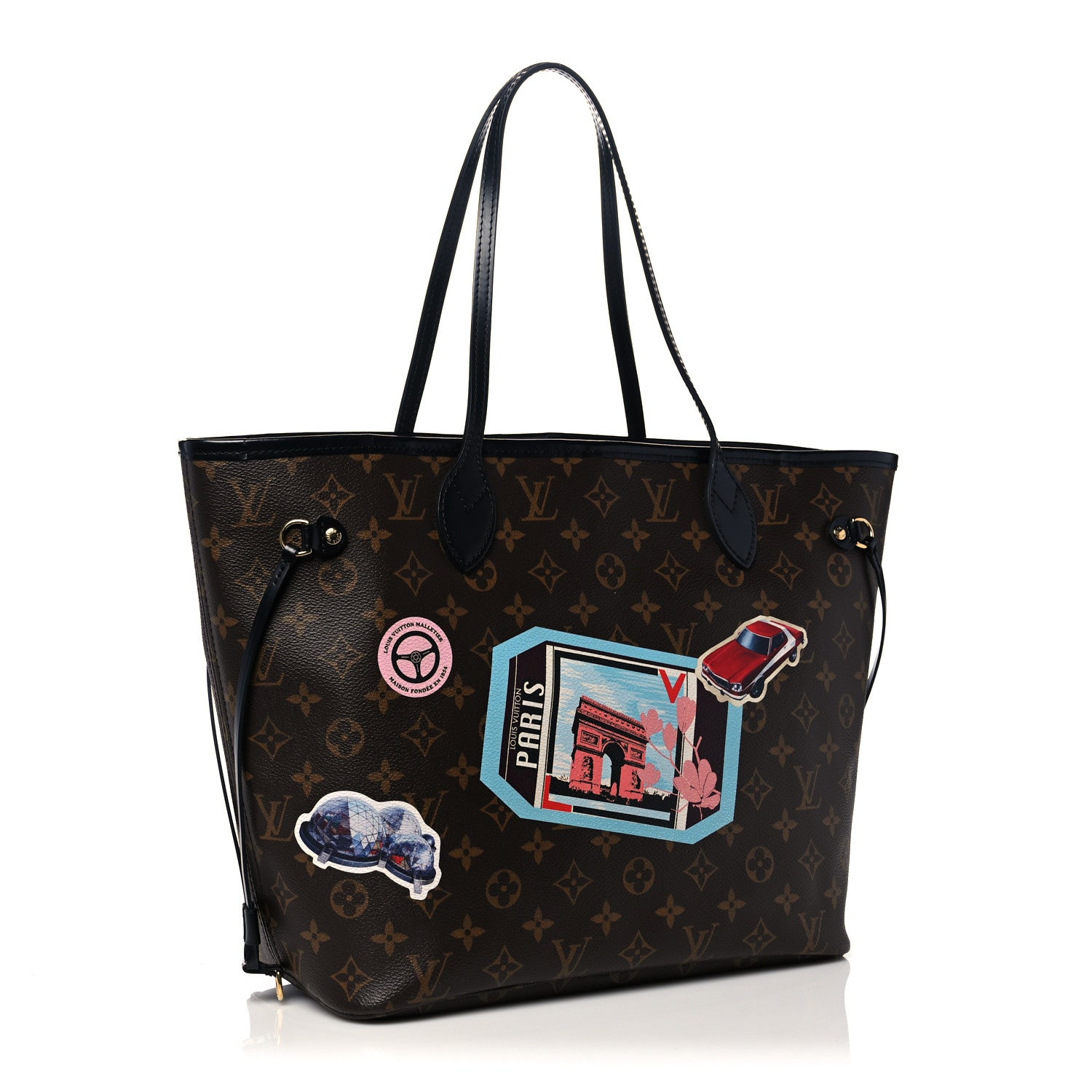 Louis Vuitton Monogram World Tour Neverfull MM 4 of 16