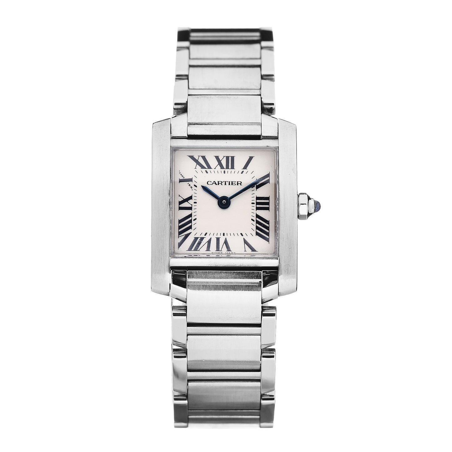 Stainless Steel 20mm Tank Francaise Quartz Watch