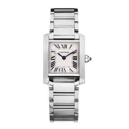 Cartier Stainless Steel 20mm Tank Francaise Quartz Watch 1 of 8