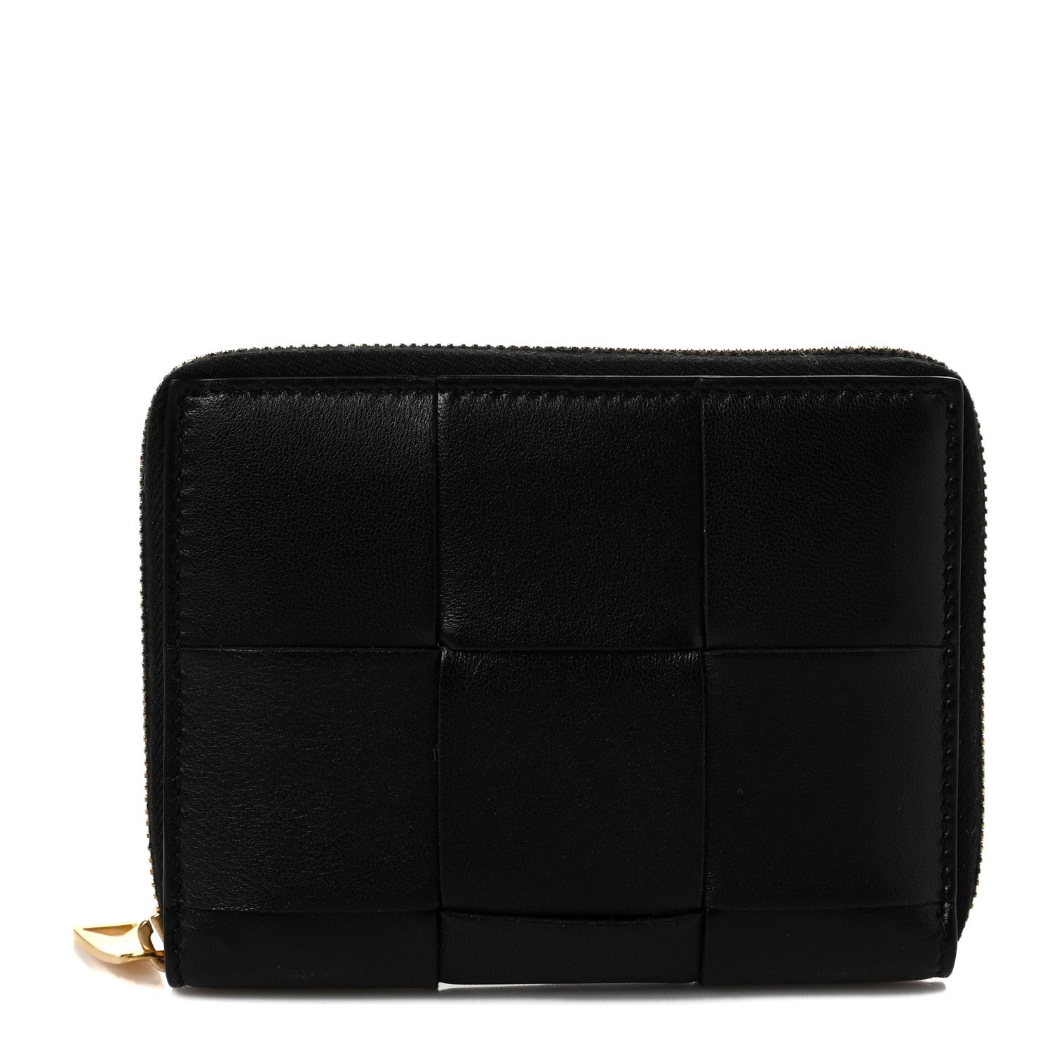 Bottega Veneta Nappa Maxi Intrecciato Zip Around Wallet Black 1 of 6