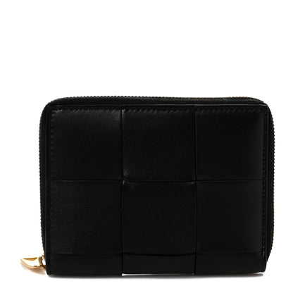 Bottega Veneta Nappa Maxi Intrecciato Zip Around Wallet Black 1 of 6