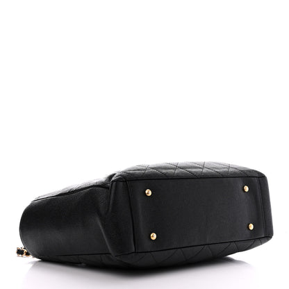 Chanel Caviar Quilted Small Shopping Tote Black 4 of 11