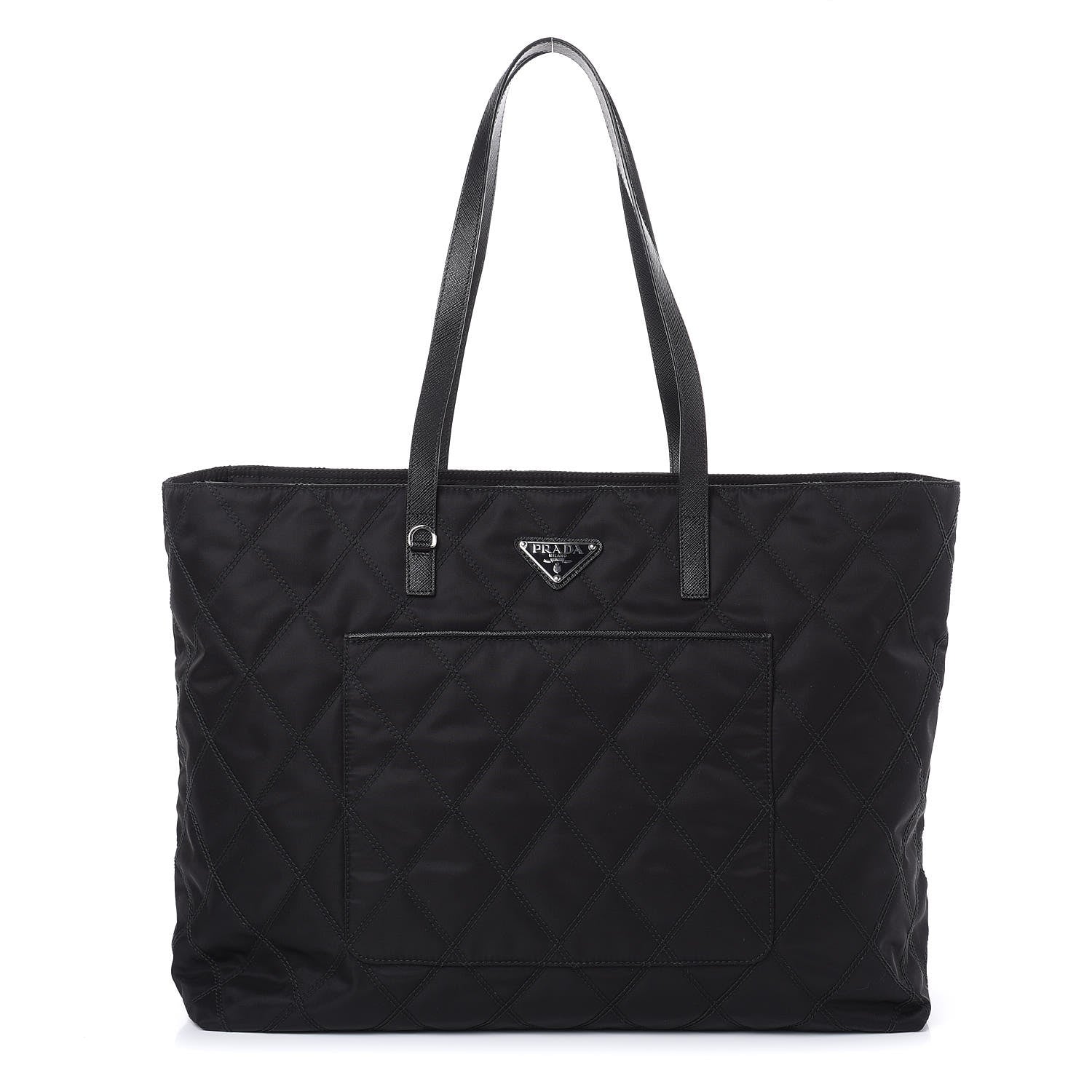 Prada Tessuto Nylon Quilted Shopping Tote Black 1 of 11