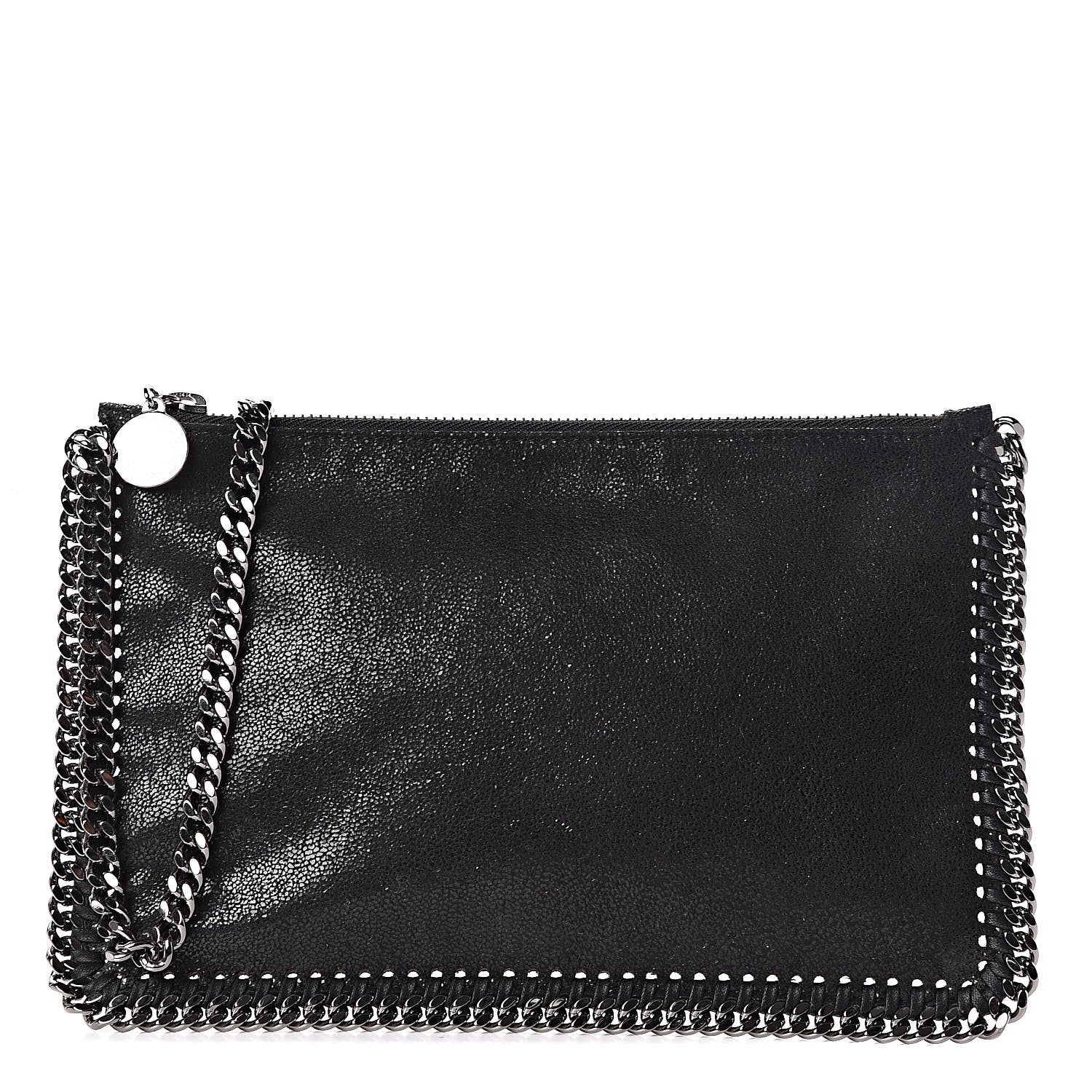 Stella McCartney Shaggy Deer Falabella Clutch Black 1 of 6