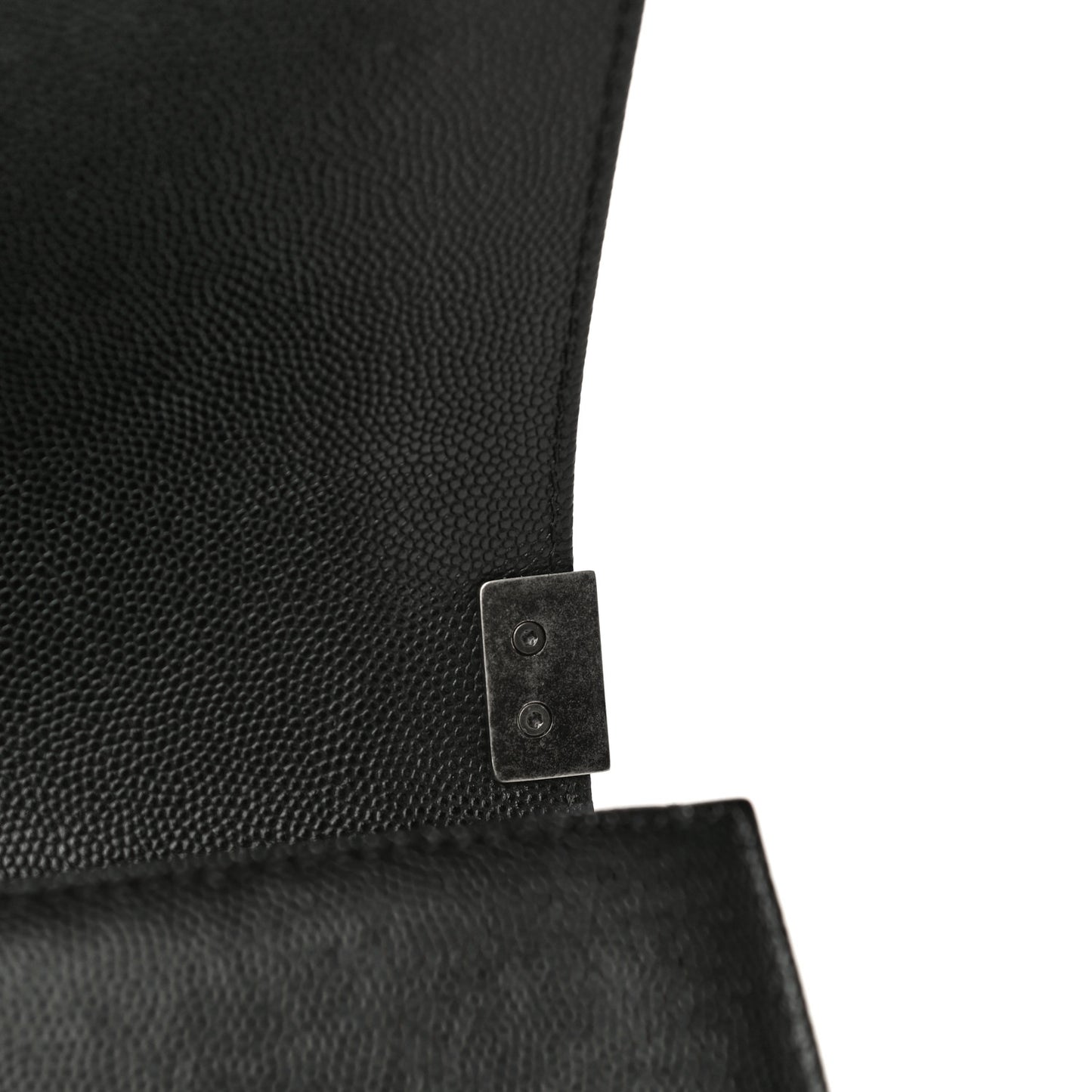 Caviar Quilted Small Boy Flap Black