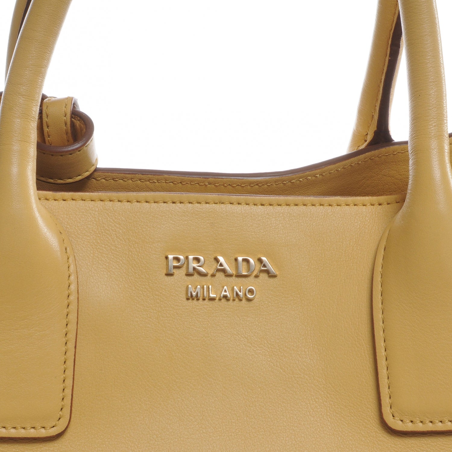Prada Soft Calf Open Promenade Tote Ginestra 3 of 8