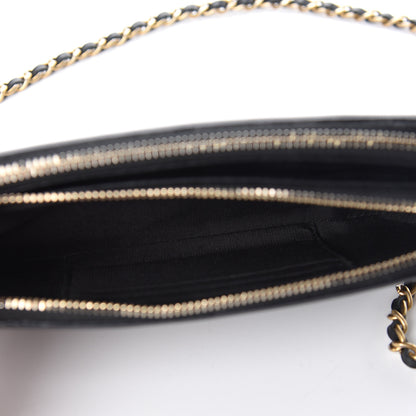 Chanel Caviar Quilted CC Filigree Clutch With Chain Black 10 of 13