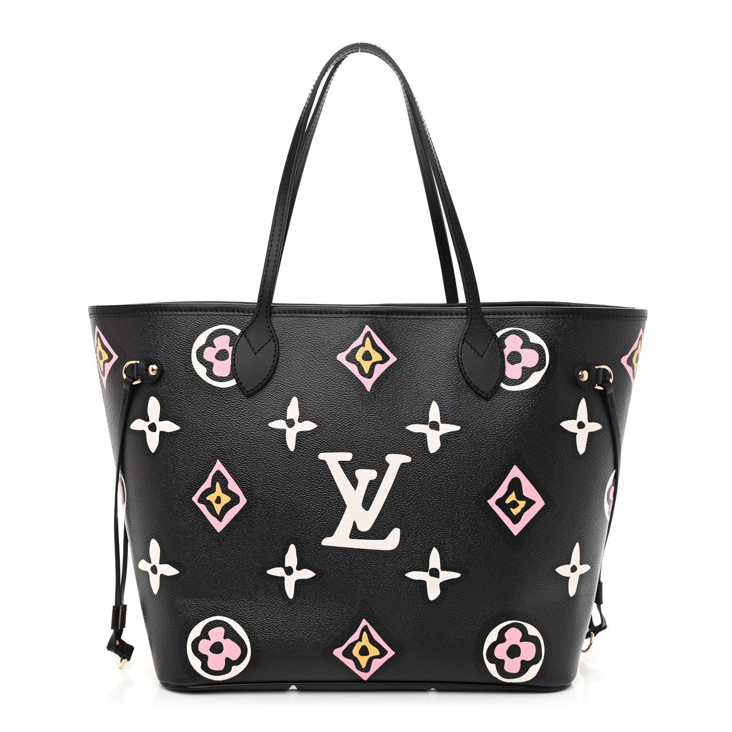 Louis Vuitton Monogram Giant Wild At Heart Neverfull MM Black 3 of 9