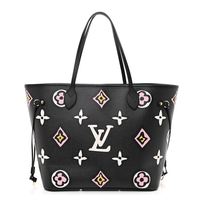Louis Vuitton Monogram Giant Wild At Heart Neverfull MM Black 3 of 9