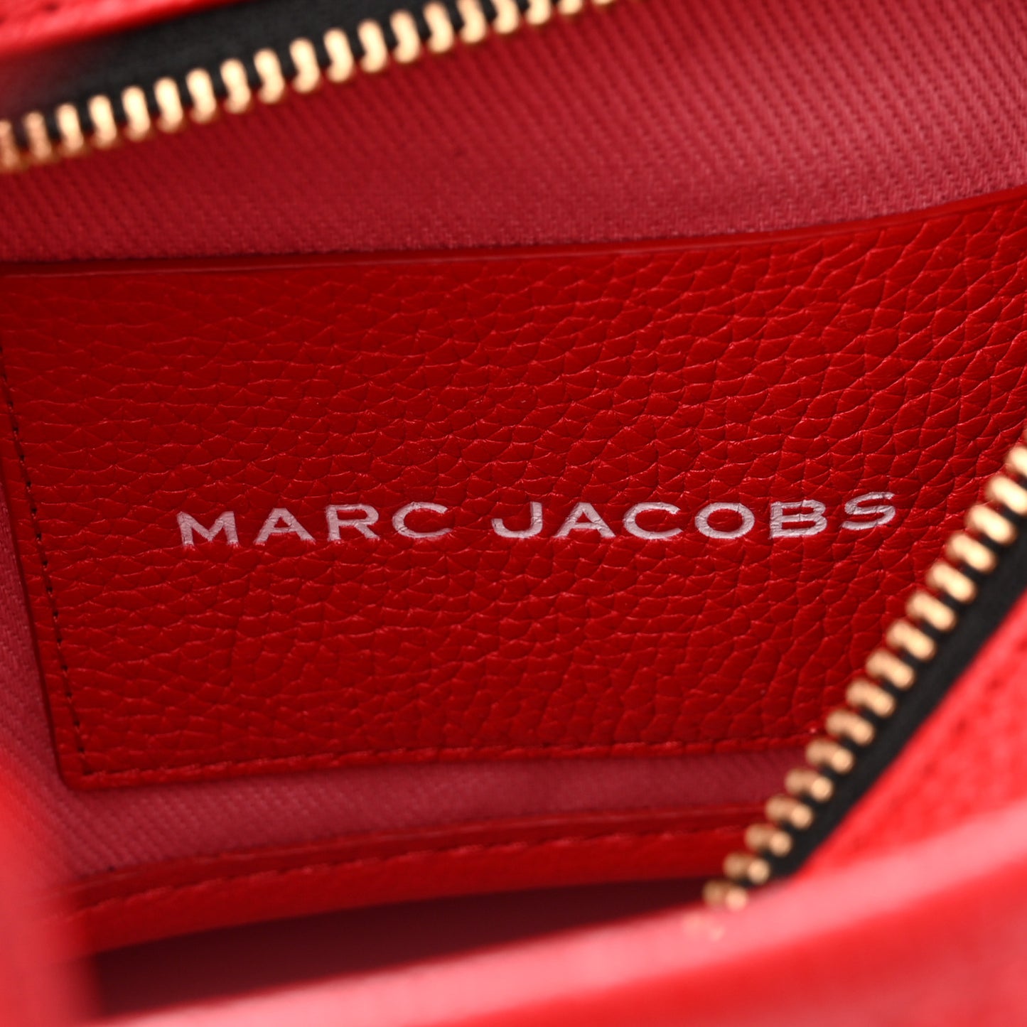 Grained Calfskin Small The Tote Bag Red