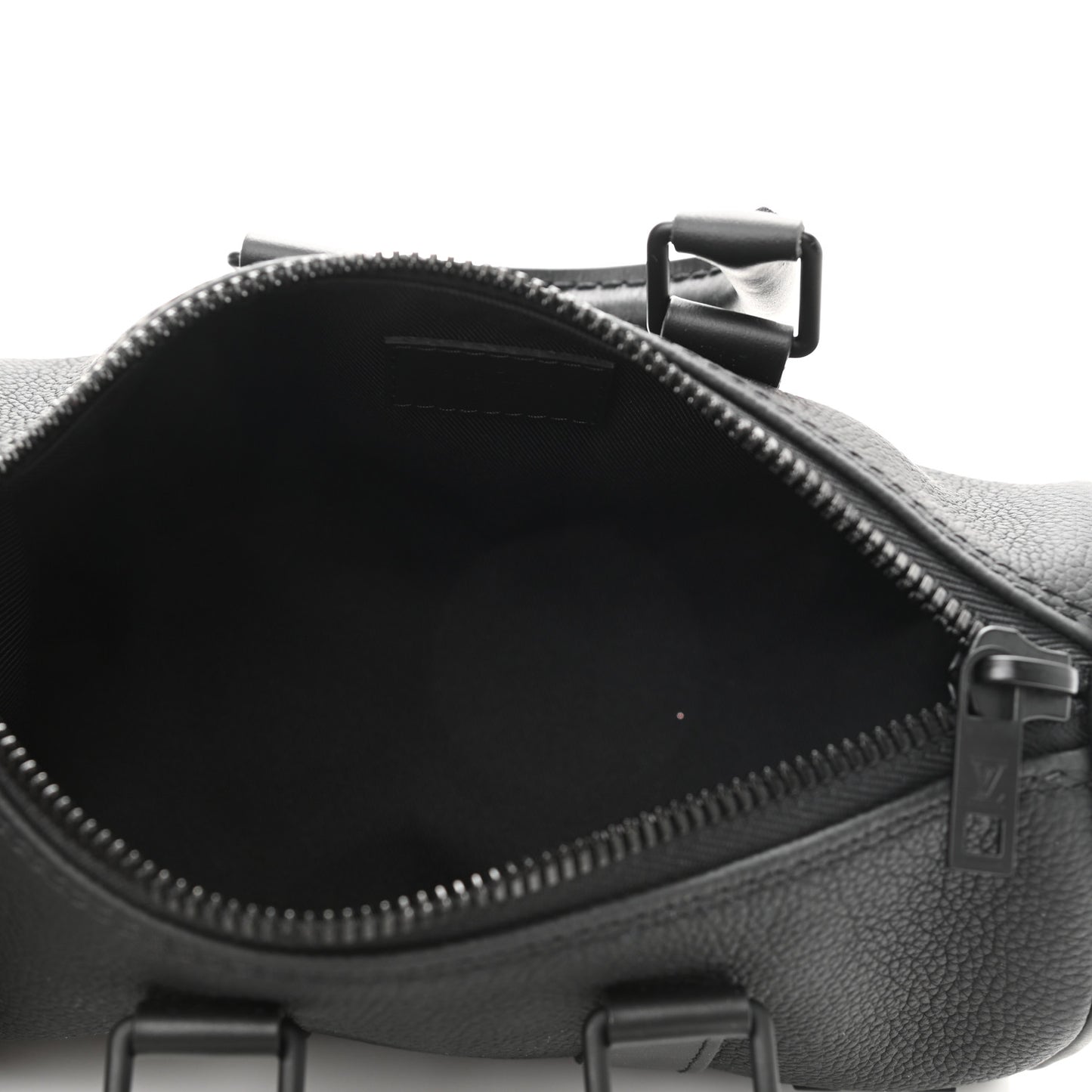 Grained Calfskin Aerogram Keepall XS Black