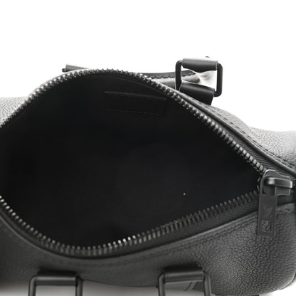 Louis Vuitton Grained Calfskin Aerogram Keepall XS Black 5 of 10