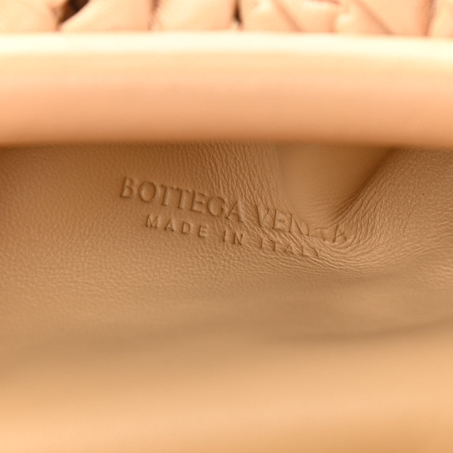 Bottega Veneta Nappa Intrecciato The Mini Pouch Almond 5 of 10