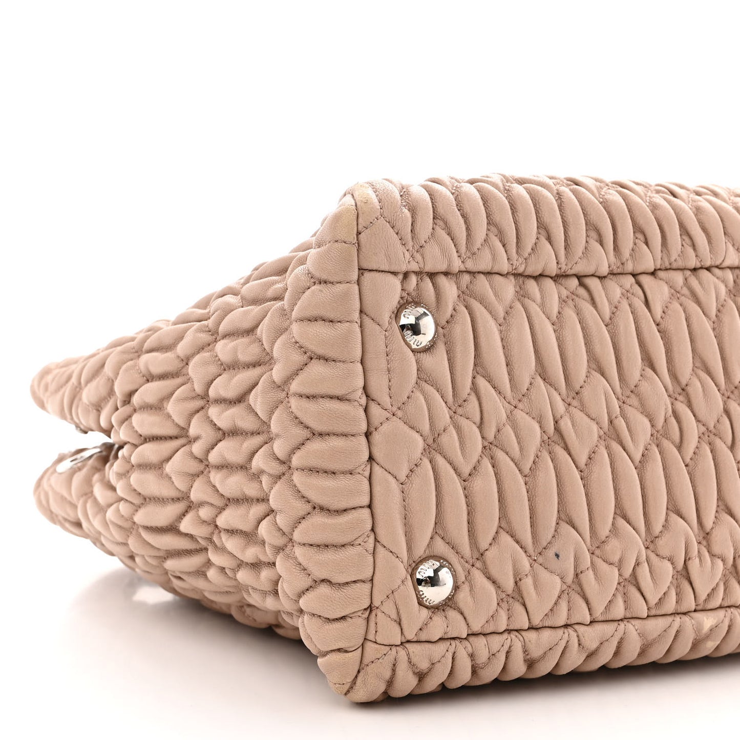 Nappa Matelasse Swarovski Crystal Tote Cammeo