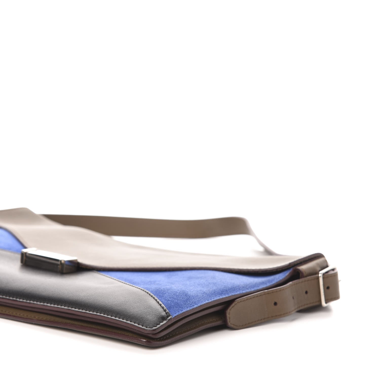 Celine Smooth Calfskin Suede Medium Tri-Color Diamond Shoulder Bag Multi 9 of 10