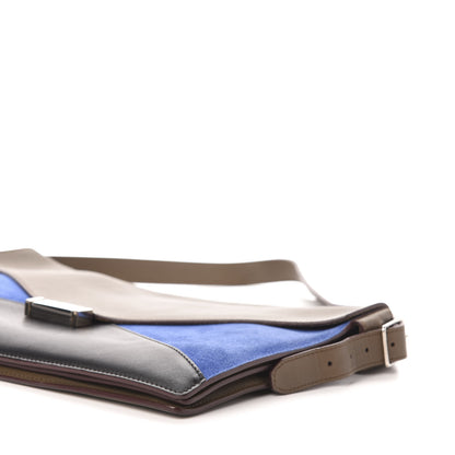 Celine Smooth Calfskin Suede Medium Tri-Color Diamond Shoulder Bag Multi 9 of 10