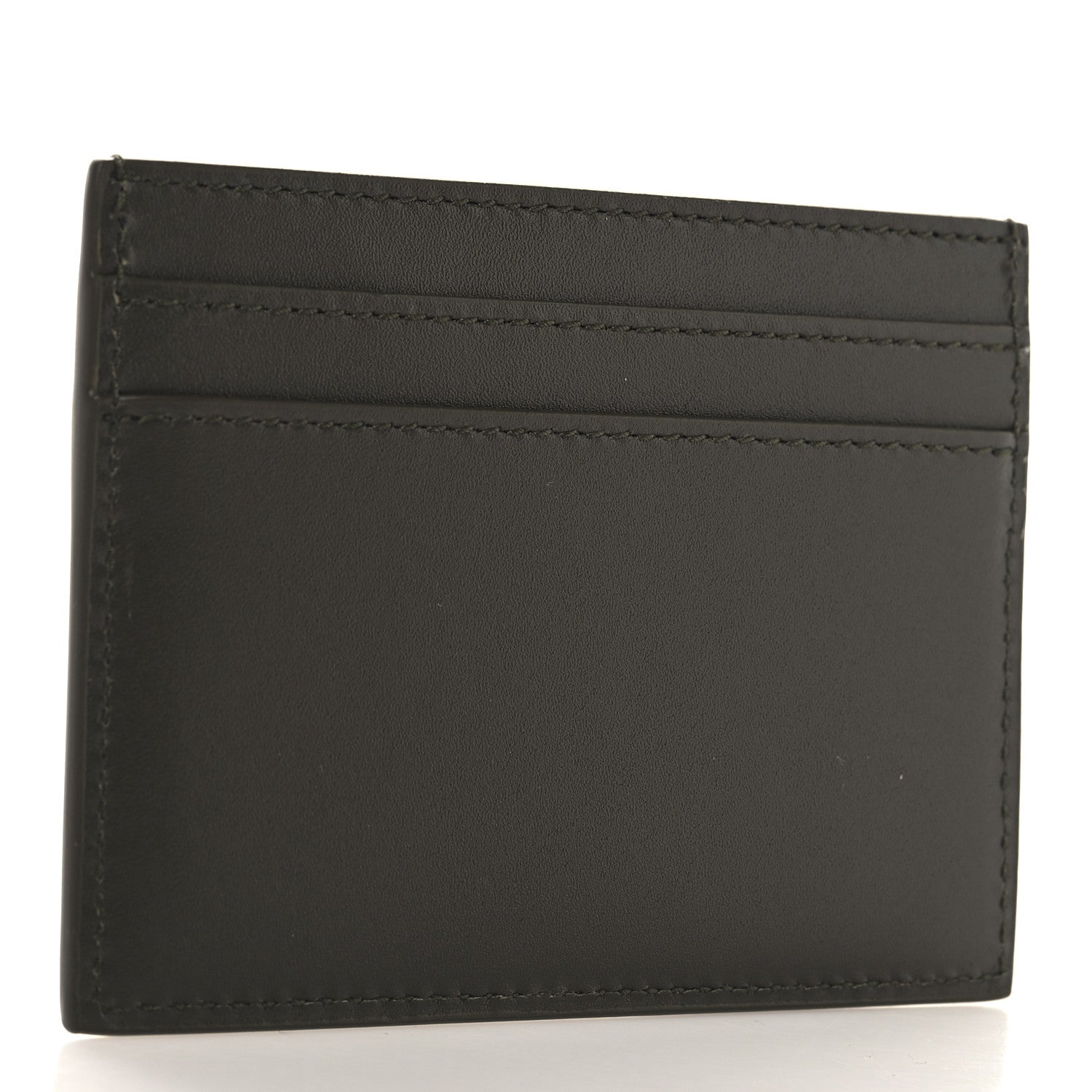 Saint Laurent Calfskin Card Case Haunting Green 3 of 7