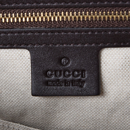 Gucci Guccissima Medium Bree Foldover Tote Chocolate 7 of 8