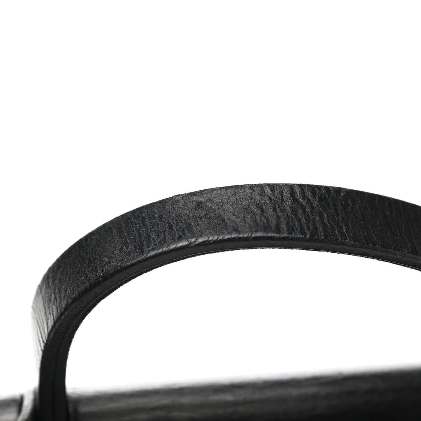 Toile Vache Calfskin Herbag 30 PM Black