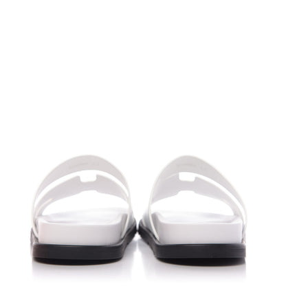 Hermes Calfskin Womens Ankara Sandals 40 White 8 of 10