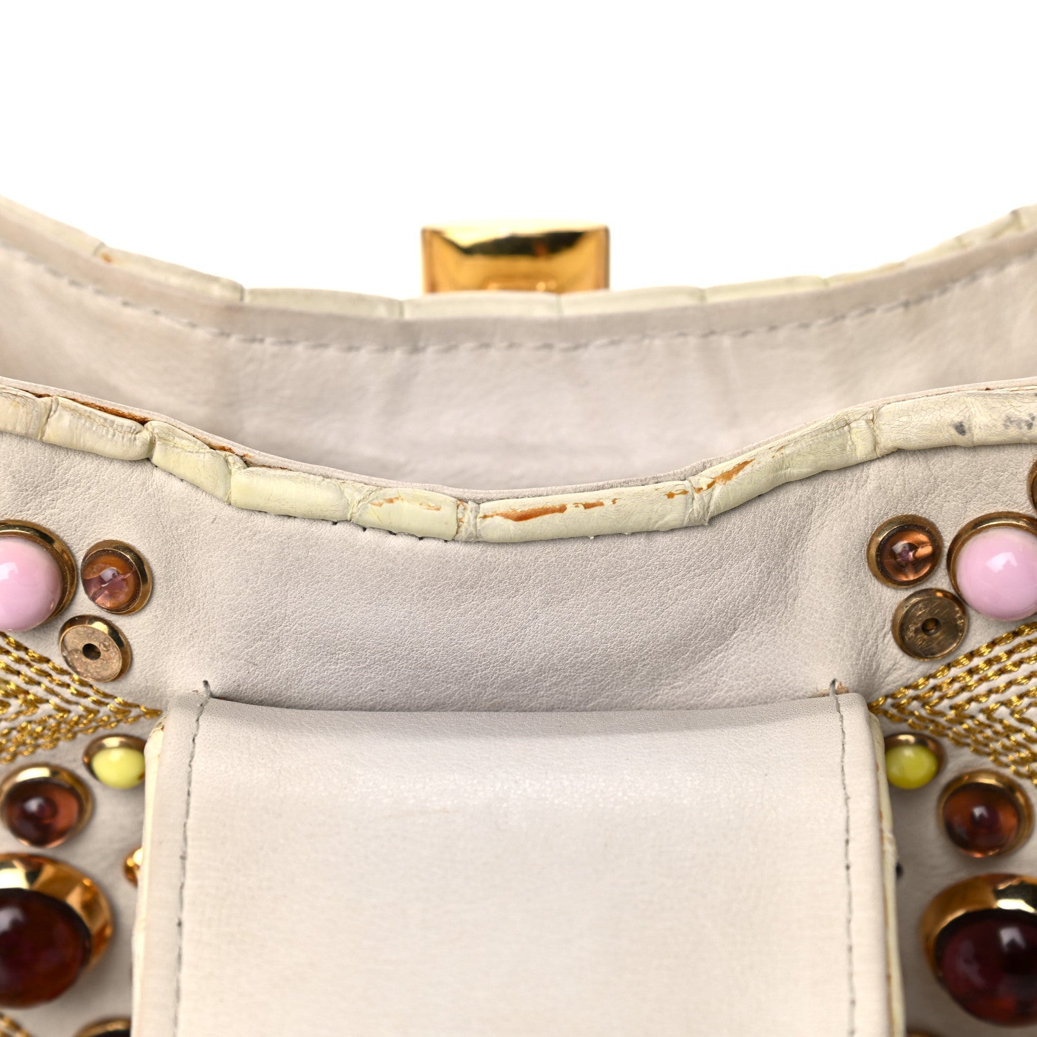 Louis Vuitton Calfskin Pony Hair Les Extraordinaires Tupelo GM White 24 of 27