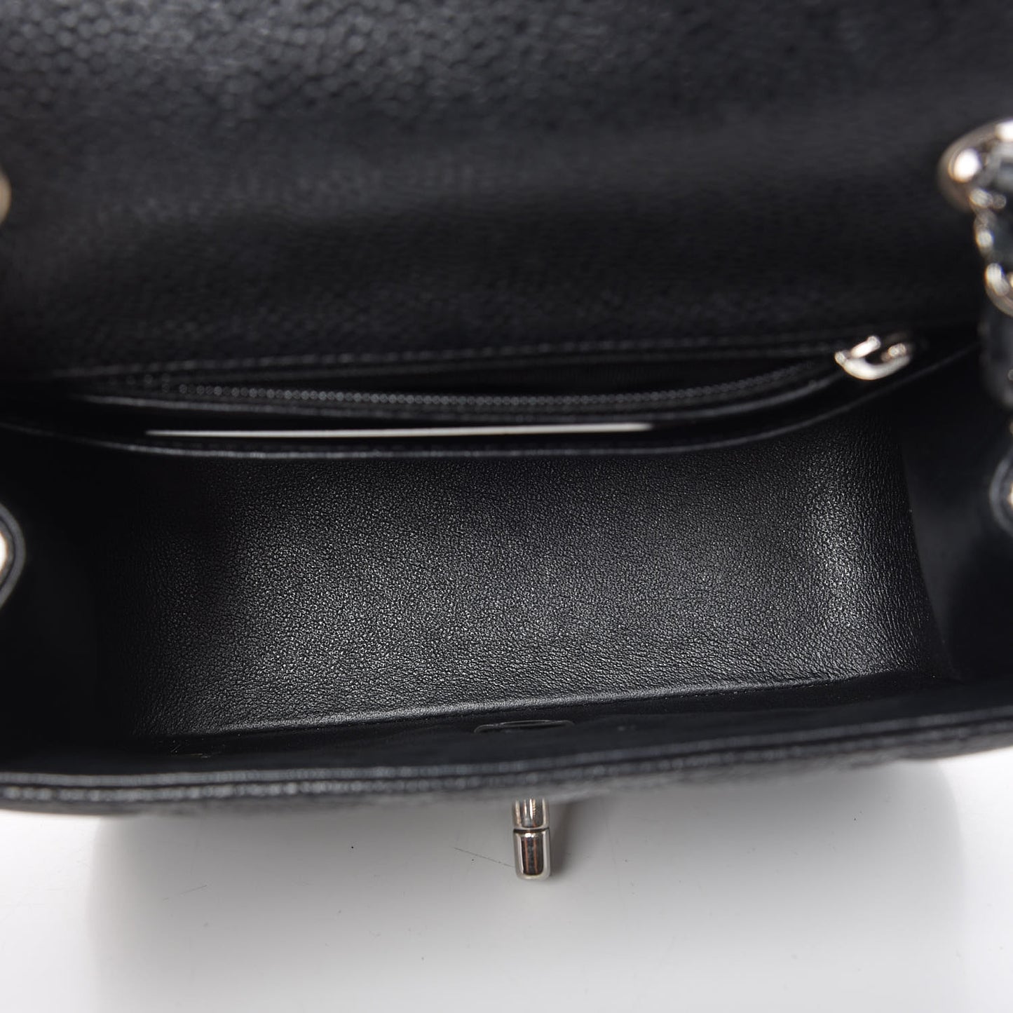 Caviar Quilted Mini Square Flap Black